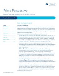 December 2011 - Prime Therapeutics