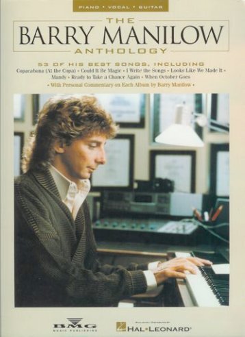 BARRY MANILOW - ANTHOLOGY 1 - Forpiano