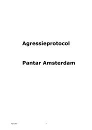 Agressieprotocol Pantar Amsterdam - SBCM
