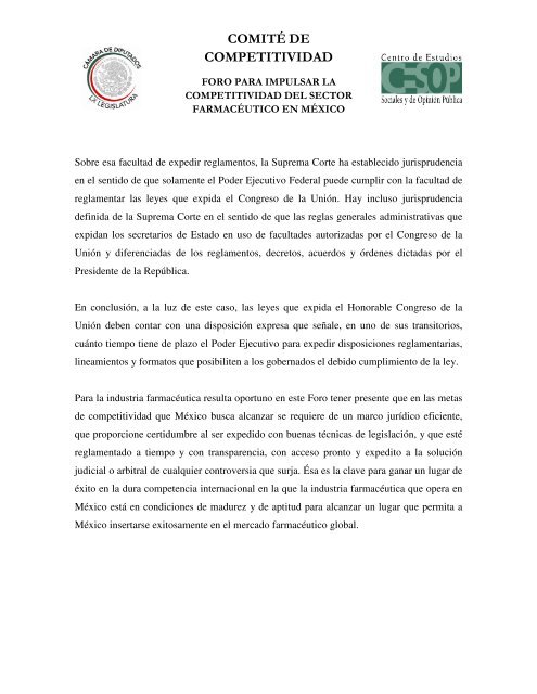 I) Marco JurÃ­dico del Sector FarmacÃ©utico en MÃ©xico - CÃ¡mara de ...