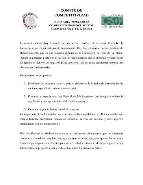 I) Marco JurÃ­dico del Sector FarmacÃ©utico en MÃ©xico - CÃ¡mara de ...