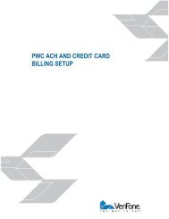 PWC ACH AND CREDIT CARD BILLING SETUP - Verifonezone.com