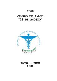 CLAS CENTRO DE SALUD â28 DE AGOSTOâ - Direccion Regional ...