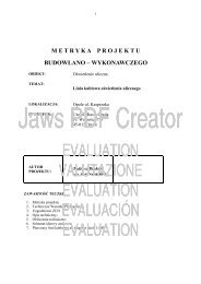 METRYKA PROJEKTU BUDOWLANO â WYKONAWCZEGO