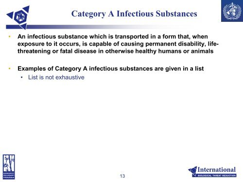 Shipping of Infectious Substances and Diagnostic Specimens
