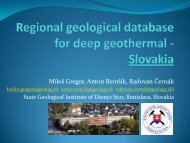 Regional geological database for deep geothermal Slovakia - Geoelec