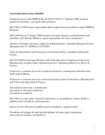 Scarica il curriculum del dott. Lorenzo Mirabile (pdf)