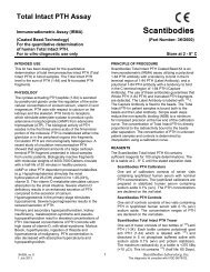 Total Intact PTH Assay - Scantibodies Laboratory Inc.