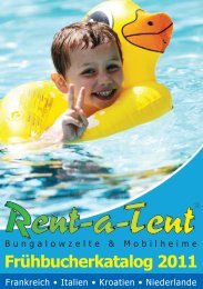 Frühbucherkatalog 2011 - Rent-a-Tent