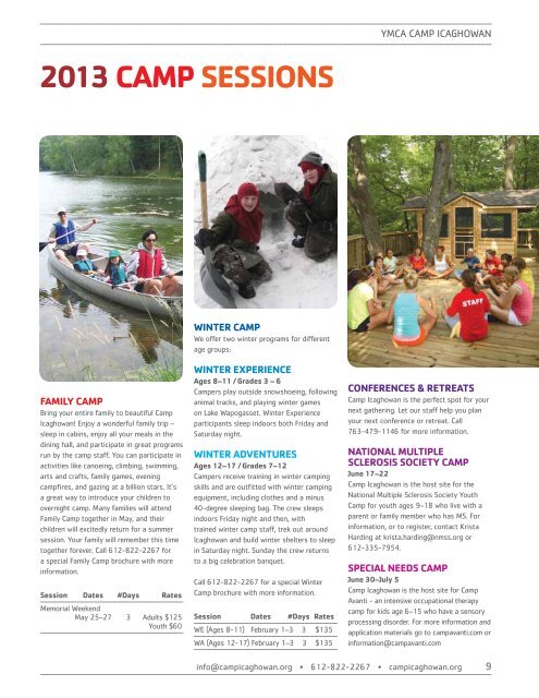 2013 Brochure - Ymca