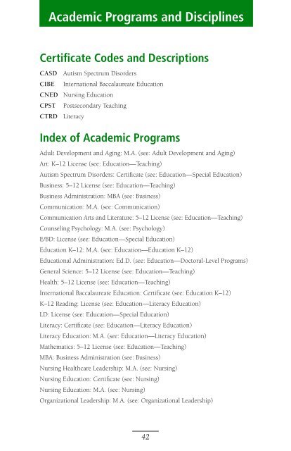 2009-2010 Catalog - Graduate School - Bethel University