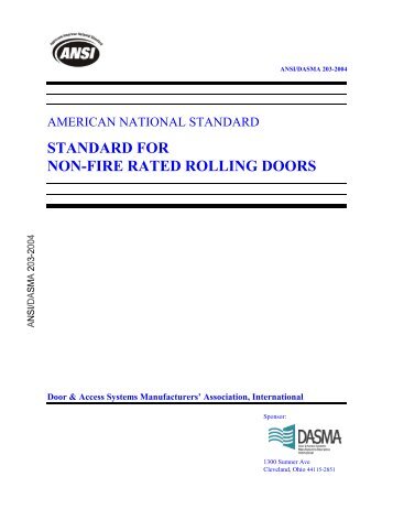 Garage Doors - DASMA Door and Access Systems Manufacturers ...