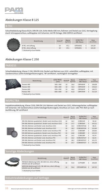 Bildpreisliste AW - Easy catalogue