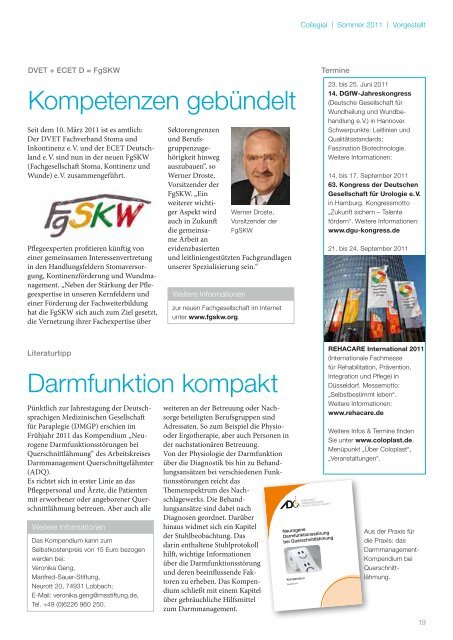 Sommerausgabe 2011 - Coloplast