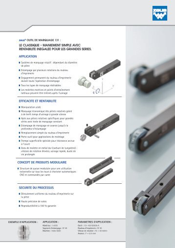 le classique â maniement simple avec rentabilite ... - Zeus-tooling.de