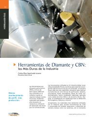Herramientas de Diamante y CBN: - Revista Metal Actual