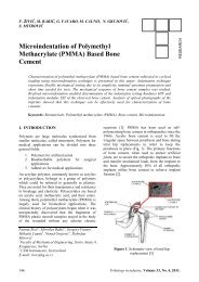 (PMMA) Based Bone Cement - Tribology in Industry