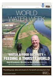 FEEDING A THIRSTY WORLD - World Water Week