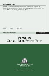 Franklin Global Real Estate Fund Prospectus - Interactive Brokers