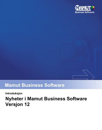 Nyheter i Mamut Business Software Versjon 12
