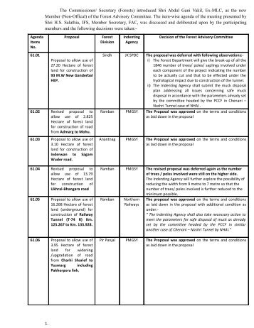 The Commissioner/ Secretary (Forests) introduced Shri Abdul Gani ...