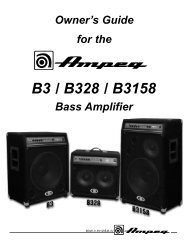 B3 / B328 / B3158 - Ampeg