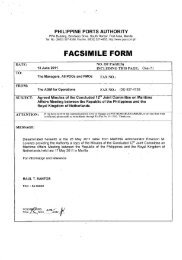 FACSIMILE FORM - Philippine Ports Authority