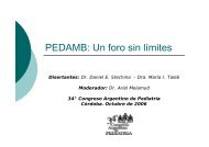 PEDAMB: Un foro sin lÃ­mites - Sociedad Argentina de PediatrÃ­a