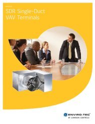 SDR Single Duct VAV Terminals (FORM 130.13-EG1) - Enviro-Tec