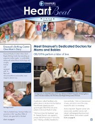 Meet Emanuel's Dedicated Doctors for Moms and Babies