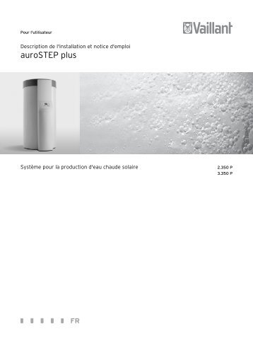 auroSTEP plus 350 P - Notice utilisateur (2.75 MB) - Vaillant