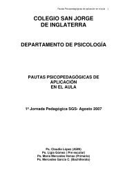 Pautas PsicopedagÃ³gicas - Colegio San Jorge de Inglaterra