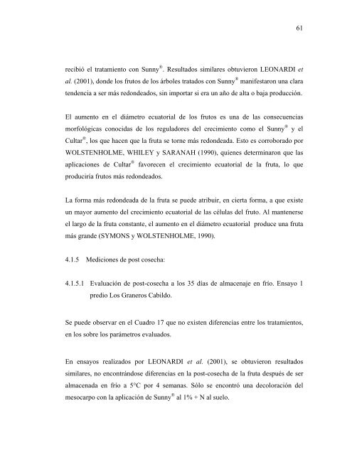 P sobre la productividad y desarrollo del palto cv. Hass - Altavoz