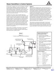 Steam Humidifiers in Central Systems - Armstrong International, Inc.