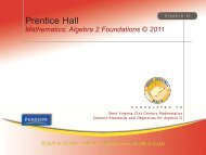 Prentice Hall Mathematics, Algebra 2 Foundations Â©2011