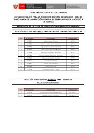 concurso de cas nÃ‚Â° 071-2013-minjus defensor pÃƒÂºblico para la ...