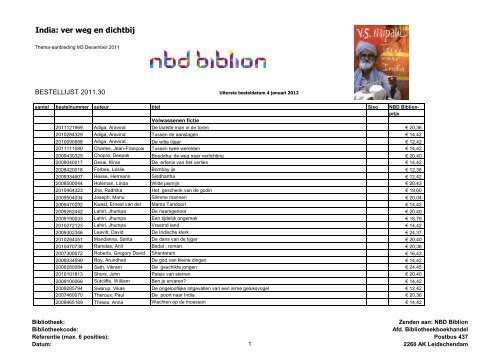 Thema India boeken - M'zine - NBD Biblion