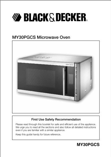 MY30PGCS Microwave Oven - Service