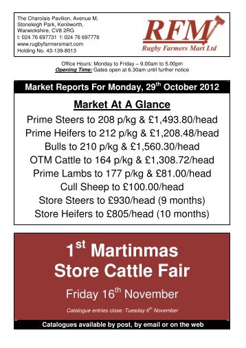 Weekly Market - Auction Mart