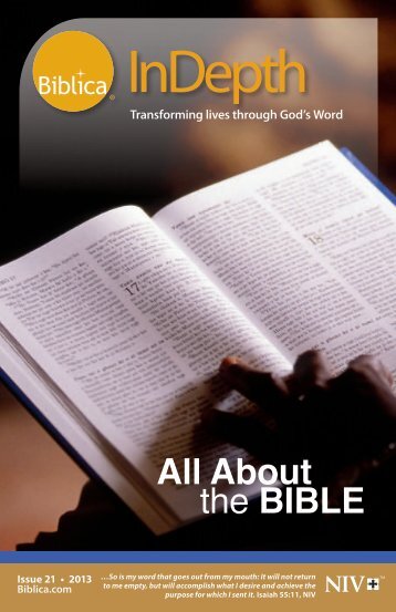 Issue 21 - 2013 - All About the BIBLE - Biblica