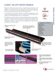 Z-MAX™ 6A UTP PATCH PANELS - Siemon