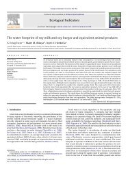 The water footprint of soy milk and soy burger and equivalent animal ...