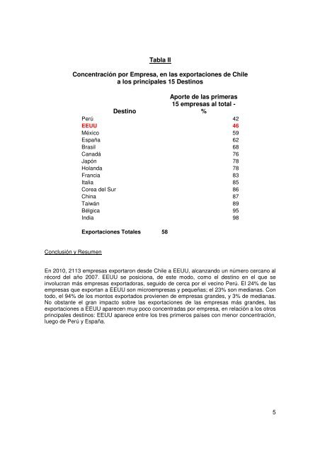 1 Perfil de las Empresas Exportadoras a los EEUU ... - Amcham Chile