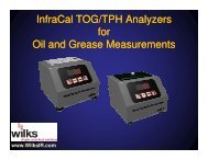 InfraCal TOG/TPH Analyzers TOG/TPH Analyzers for Oil and Grease ...