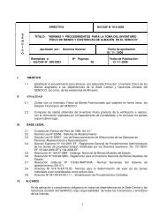 Normas y procedimientos para la toma del inventario ... - Sencico