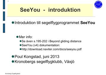 SeeYou - introduktion