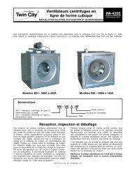 Ventilateurs centrifuges en ligne de forme cubique - Twin City Fan ...