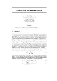Fisher Linear Discriminant Analysis