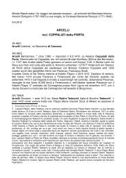 ARCELLI incl. COPPALATI della PORTA - Wandruszka Genealogie