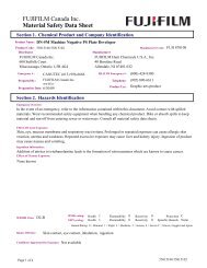 DN-5M Machine Negative PS Plate Developer ... - Fujifilm Canada